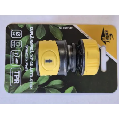 Соединитель быстросъемный 1/2&quot; с автостопом Smart Fix Profi