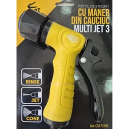 Пистолет поливочный с рукояткой из каучука Multi-Jet-3 Smart Fix