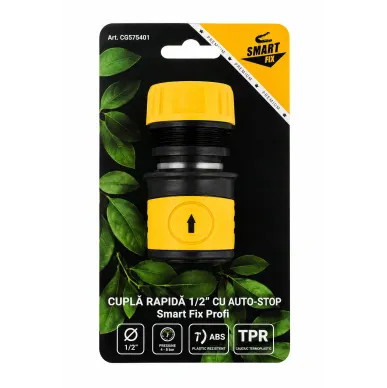 Quick connector 1/2" with auto-stop Smart Fix Profi
