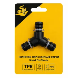 Conector triplu cuplare rapidă Smart Fix Classic