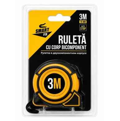 Ruletă 3 m cu fixare Smart Fix