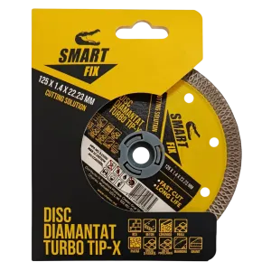 Disc diamantat de tăiere 125*1,4 Turbo Tip-X Smart Fix