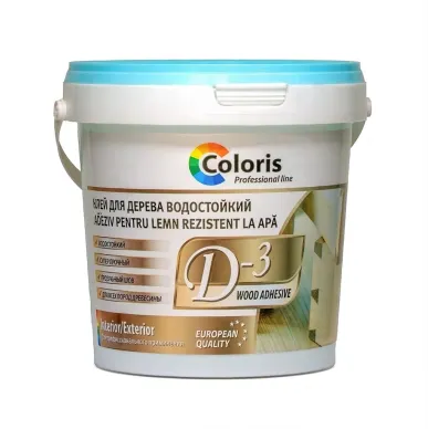 Adeziv pentru lemn 3 kg rezistent la apă D-3 Coloris