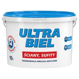 Vopsea lavabilă acrilică Ultra Biel Sniezka