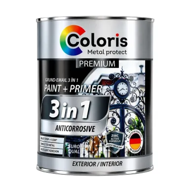 Grund-email 3 în 1 anticoroziv verde 2,7 kg Coloris