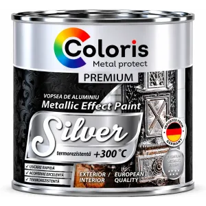 Vopsea termorezistentă 0,25 l Silver Coloris