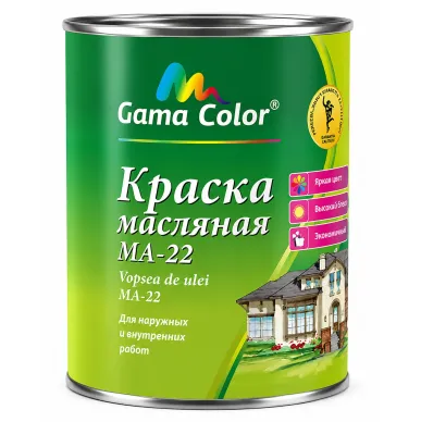 Oil-based paint MA-22 bright green Gama Color