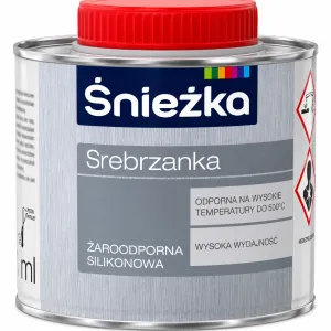 Vopsea termorezistentă 500°C argintie 0,2 l Sniezka