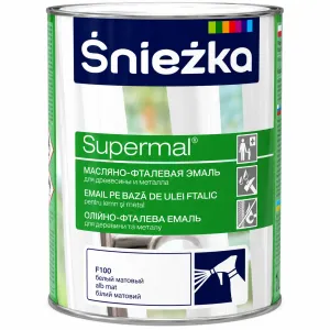 Email ulei-ftalic 0,8 l gri metalizat Supermal Sniezka