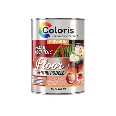 Floor premium-enamel 0,9 kg yellow brown Coloris