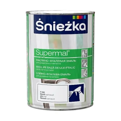 Email ulei-ftalic 5 l alb lucios Supermal Sniezka