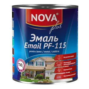 Эмаль алкидная желтая 0,8 кг Nova Plus