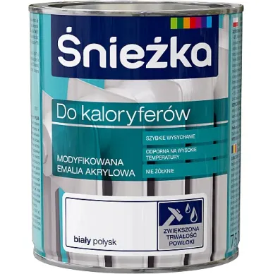 Эмаль акриловая для радиаторов 0,75 л Sniezka