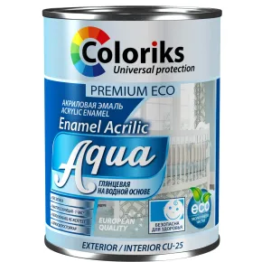 Эмаль акриловая глянцевая 0,9 кг Aqua Coloris