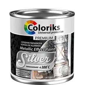 Краска термостойкая серебристая 0,25 л Silver Coloris