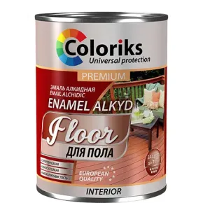 Премиум-эмаль для пола 0,9 кг желто-коричневая Coloris