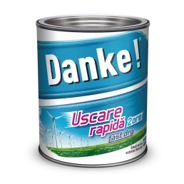 Quick-drying enamel Danke!