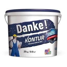 Decorative plaster with rice grain type Kontur Danke!