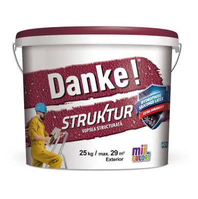 Краска структурная декоративная 25 кг Struktur Danke!