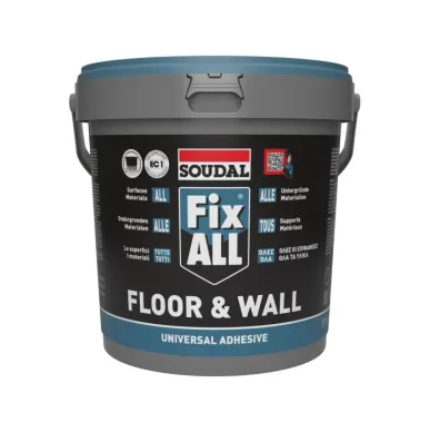 Polymer-hybrid adhesive 4 kg Fix All Floor&amp;Wall Soudal