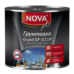 Грунт ГФ-021П красно-коричневый 0,9 кг Nova Plus