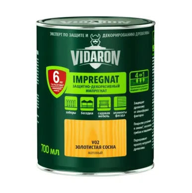 Пропитка для древесины 0,7 л итальянский орех Vidaron