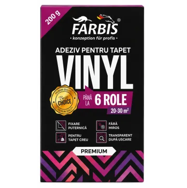 FARBIS Premium Vinyl Wallpaper Adhesive