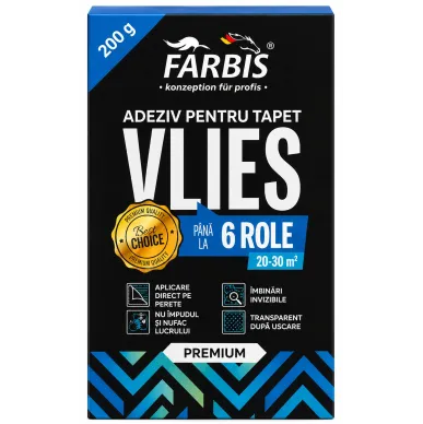 FARBIS PREMIUM VLIES 200 gr Non-Woven Wallpaper Adhesive