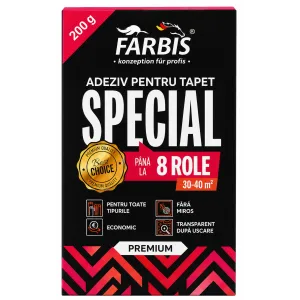 Adeziv special pentru tapet FARBIS PREMIUM SPECIAL 200 gr