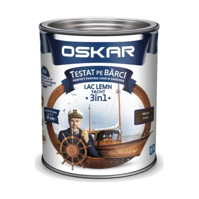 Lac pentru lemn 2,5 l mahon închis Yacht 3 in 1 Oskar