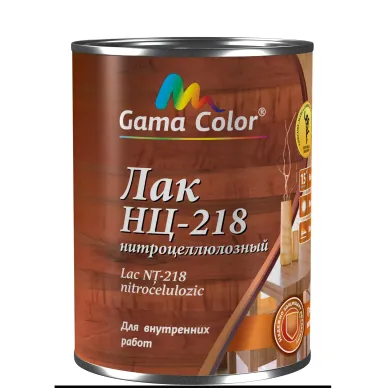 Лак нитроцеллюлозный 0,8 кг НЦ-218 Gama Color