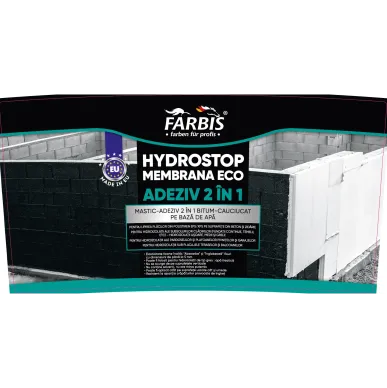Мастика-клей 9 кг Hydrostop Membrana Eco Adeziv 2 in 1