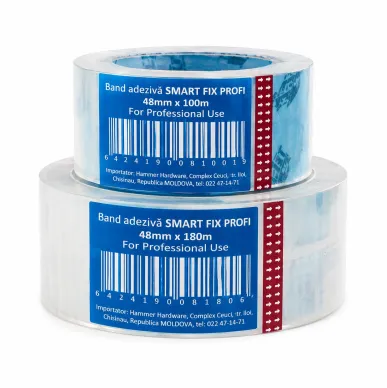 Bandă adezivă pentru ambalare 48*180 m Smart Fix
