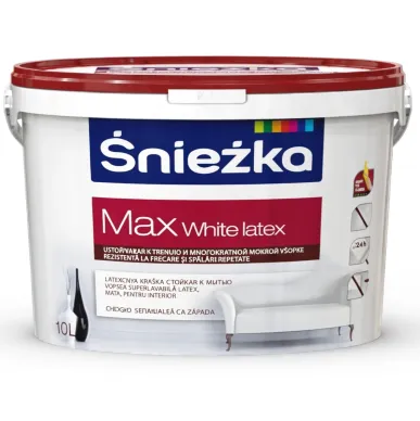 Vopsea lavabilă 1 l Max White Latex Sniezka