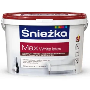 Vopsea lavabilă 1 l Max White Latex Sniezka
