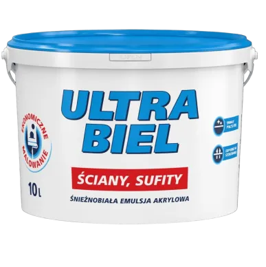 Vopsea acrilică 1 l Ultra Biel Sniezka