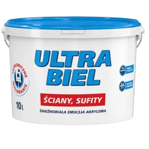 Vopsea acrilică 1 l Ultra Biel Sniezka
