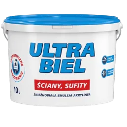 Vopsea lavabilă acrilică Ultra Biel Sniezka