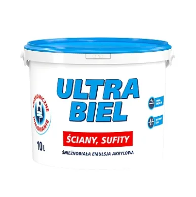 Vopsea acrilică 1 l Ultra Biel Sniezka