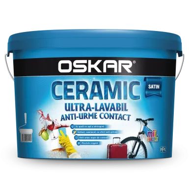 Краска ультра-моющаяся 2,5 л белая Satin Ceramic Oskar