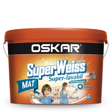 Краска супер-моющаяся 2,5 л белая Mat SuperWeiss Oskar
